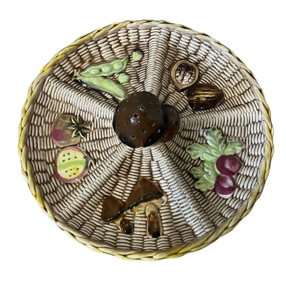 Mushroom Tilso Ceramic Vegetable Hor d’oeuvres plate Tray Dish Vintage Toothpick